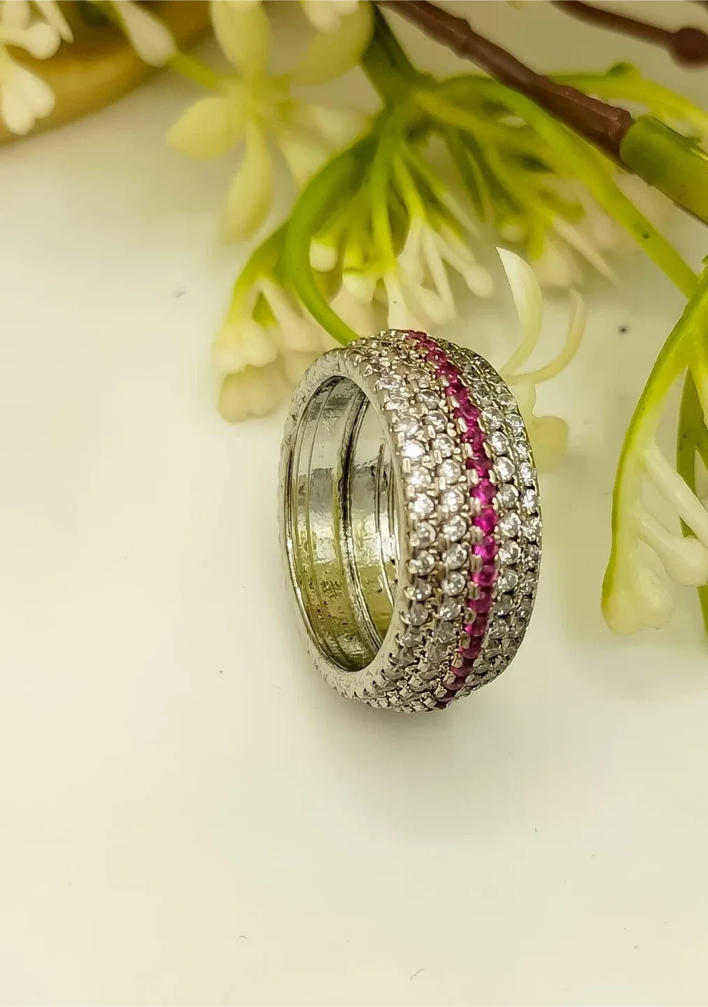 Rhinestone Adjustable Ring image indicator(10)