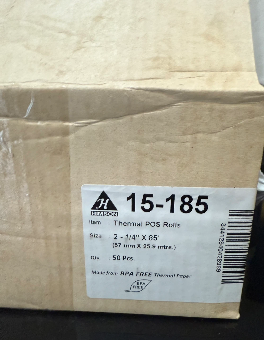 Himson Thermal POS Rolls 2 1/4" x 85' - photo 3