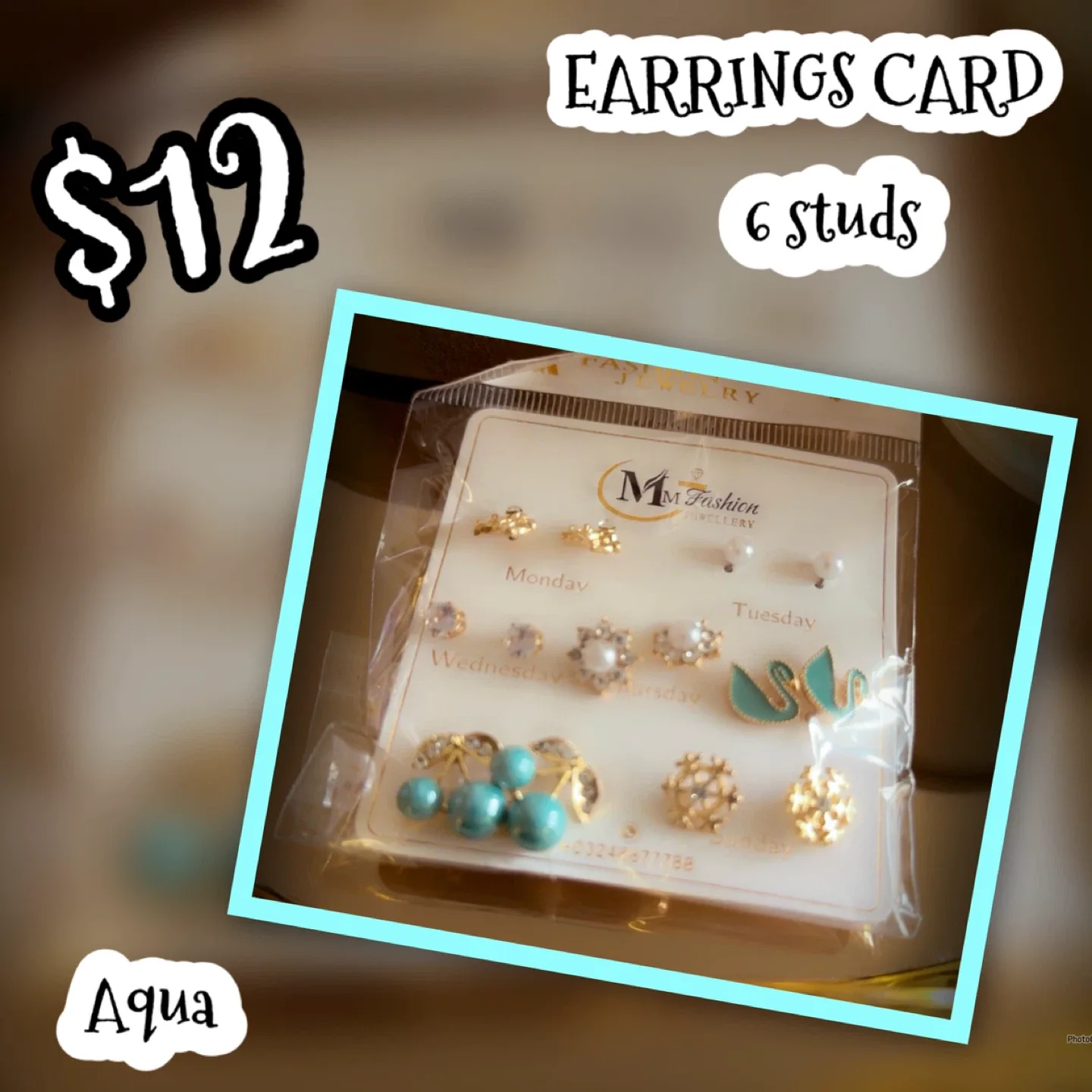 Earrings card, 6 studs image indicator(3)