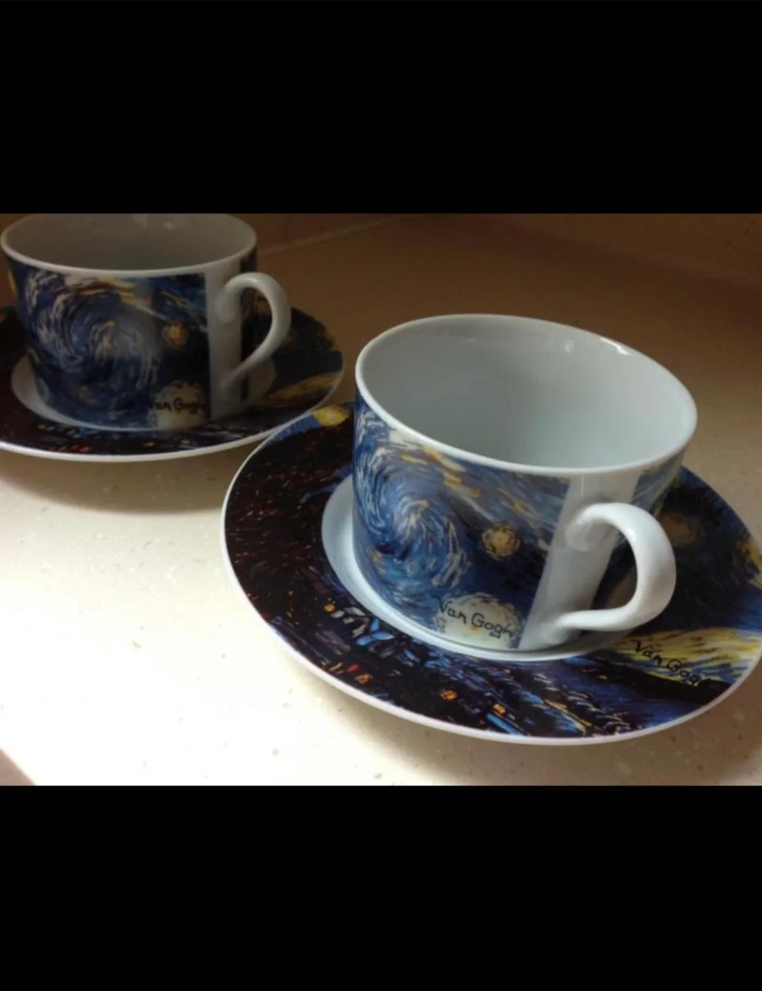 Van Gogh Starry Night Cup and Saucer Set thumbnail