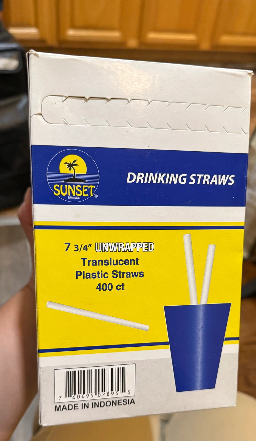 Sunset Brands Drinking Straws - 400 count