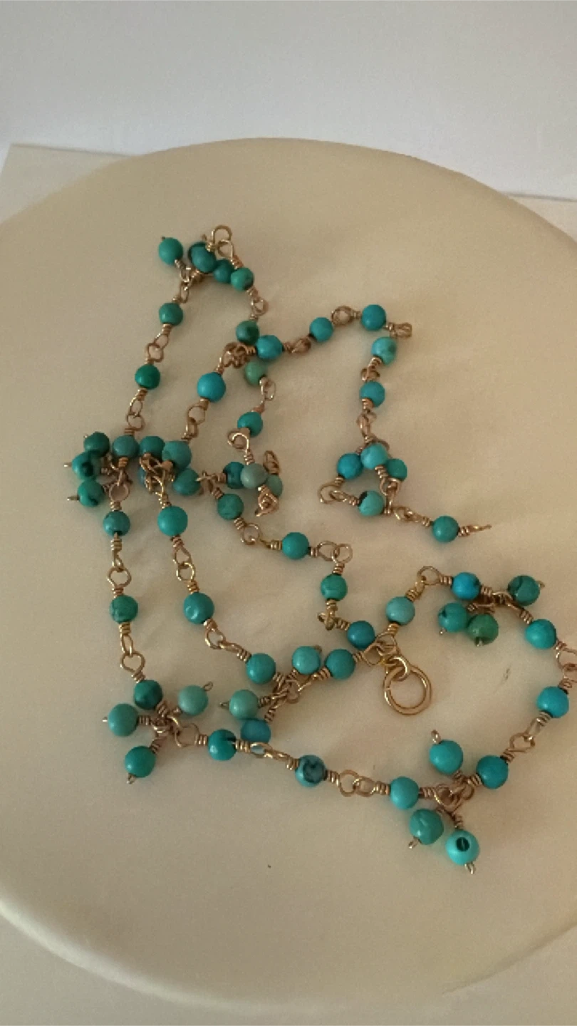 Turquoise Beaded Necklace - photo 2