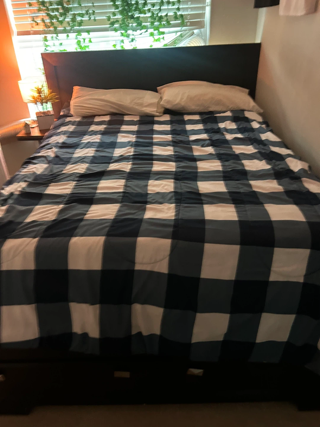 wood bed frame with drawers (need gone asap)