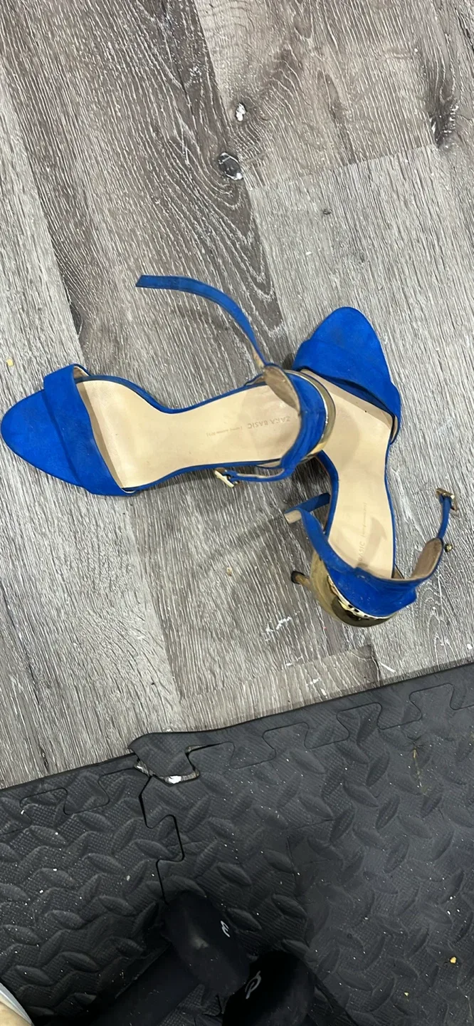 Zara Basic Blue Heels - Size 7.5 image indicator(2)