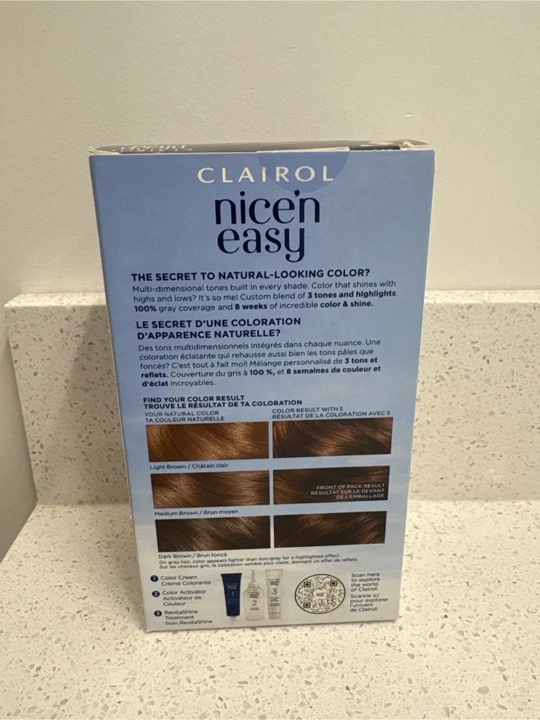 Clairol Nice'n Easy 5 Medium Brown Hair Dye image indicator(2)