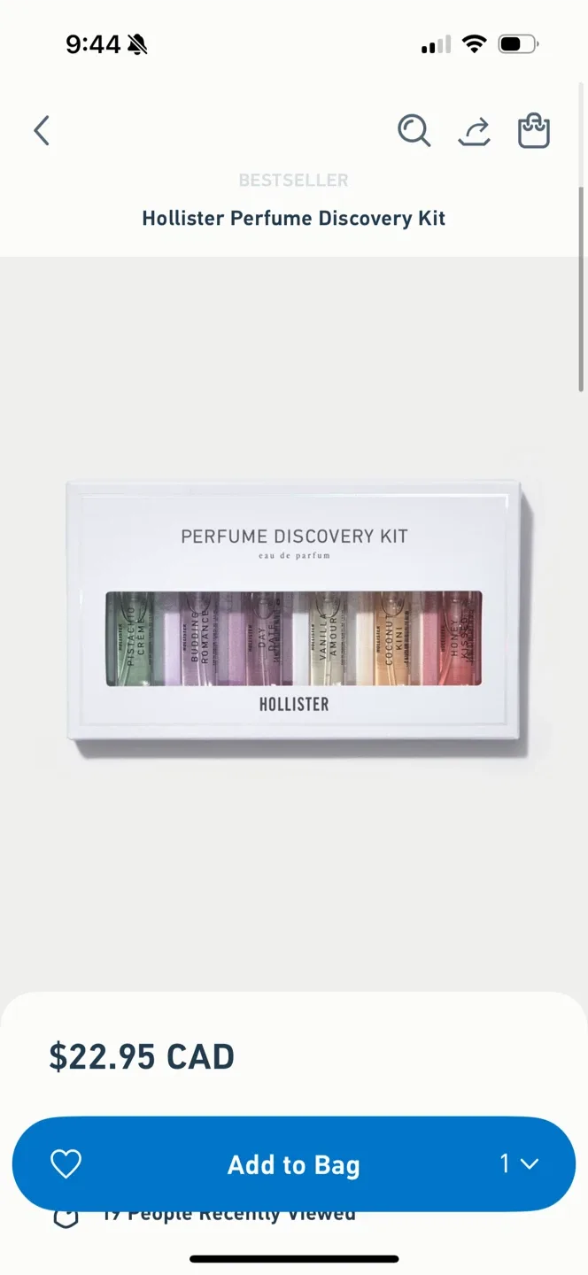 Hollister Perfume Discovery Kit - New! image indicator(3)