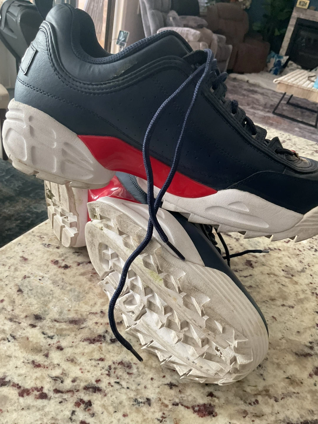 Fila Disruptor Shoes - Navy/Red - photo 4