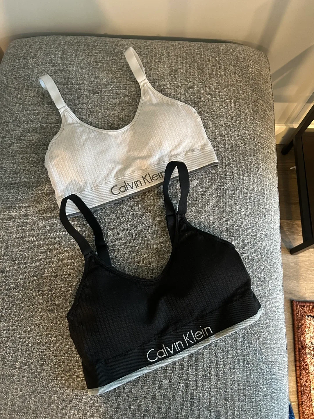 Calvin Klein Grey & Black Bralette Set - S thumbnail