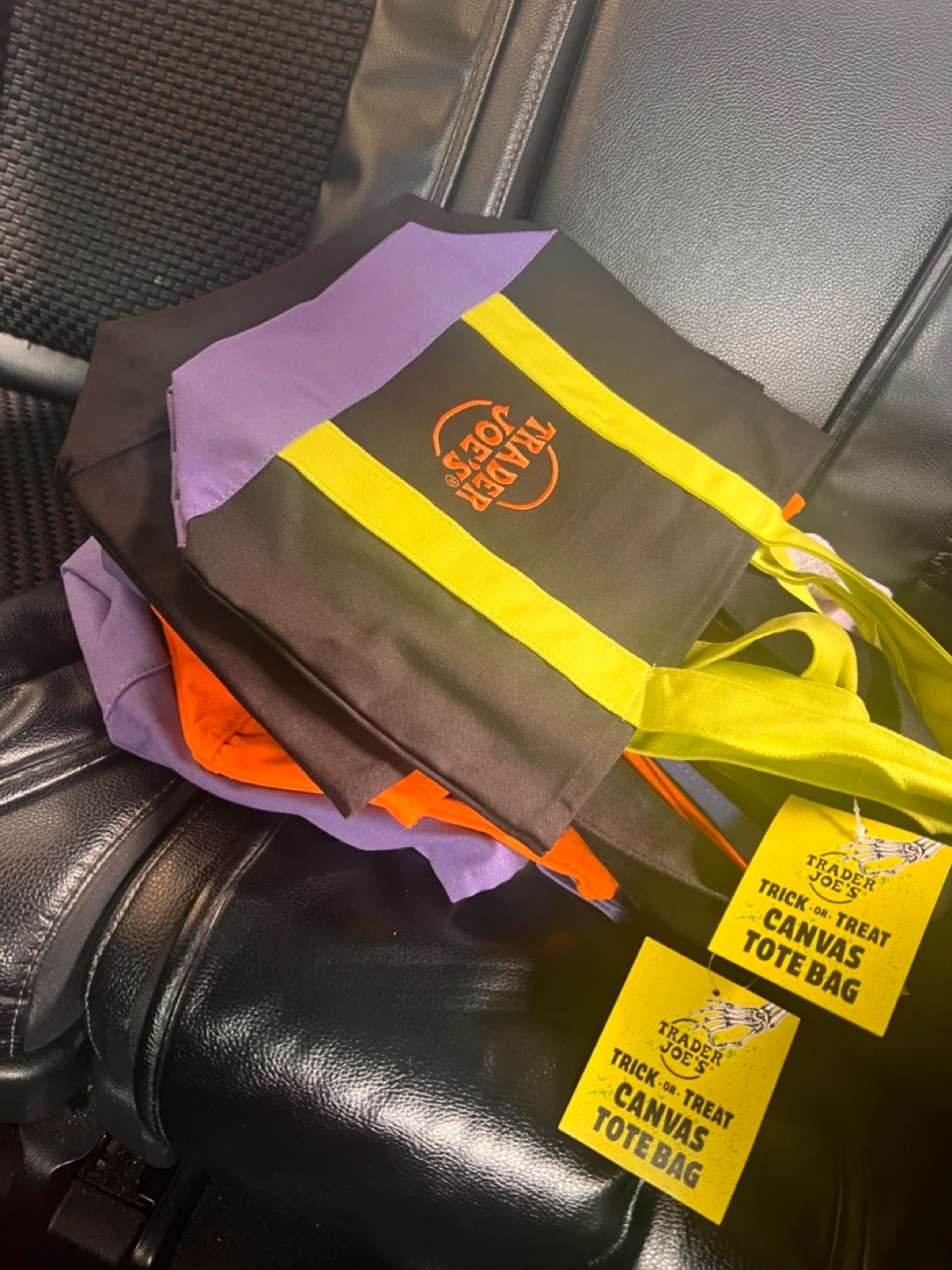 Trader Joe's Trick or Treat Canvas Tote Bag