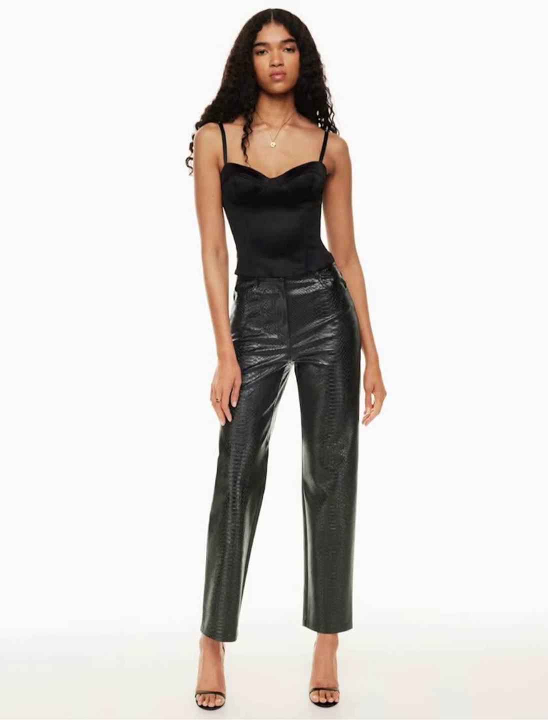 New Wilfred Melina pants snake embossed vegan leather size 2