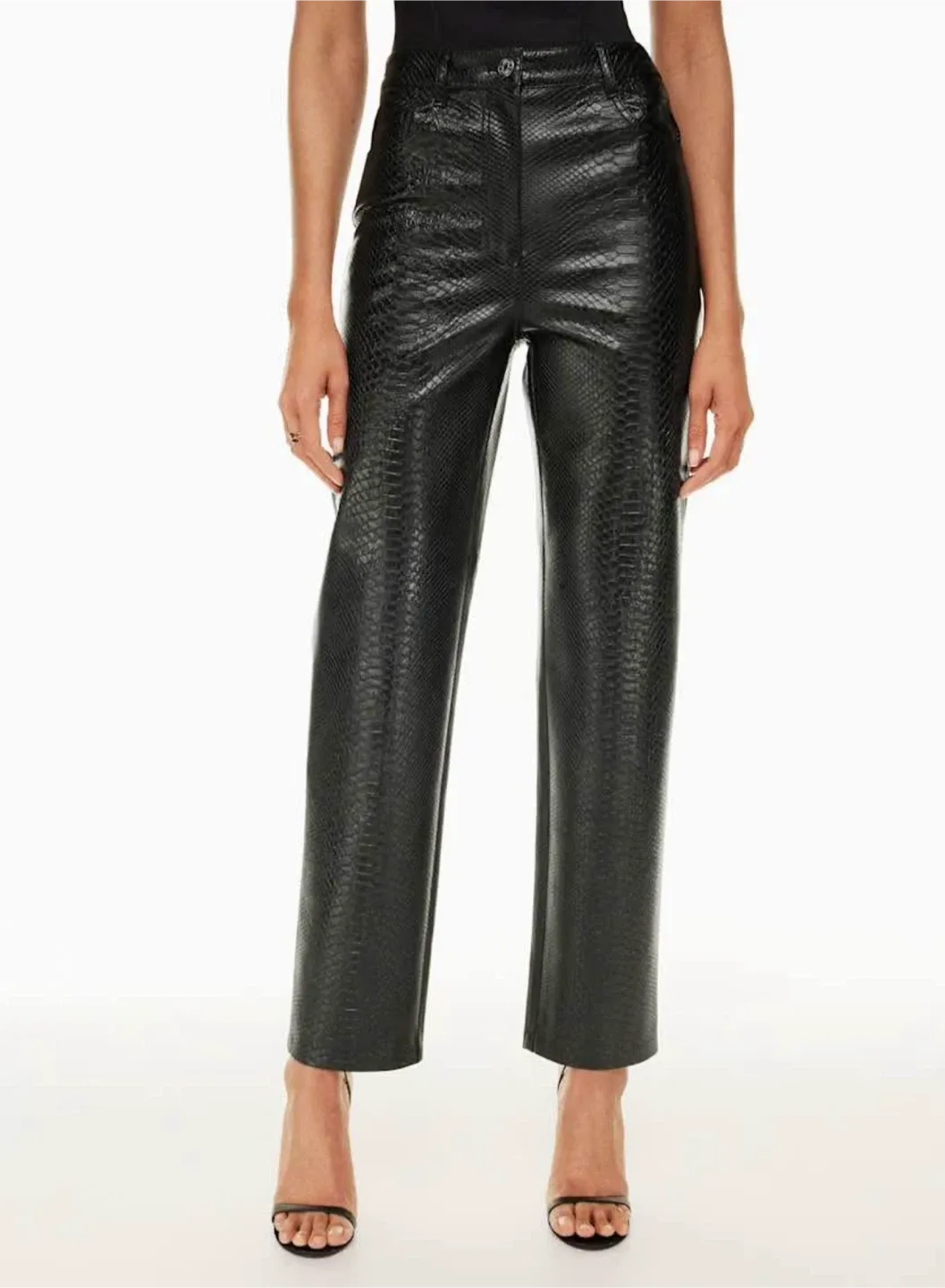 New Wilfred Melina pants snake embossed vegan leather size 2 image indicator(2)