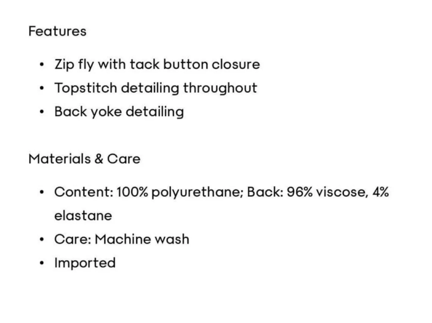 New Wilfred Melina pants snake embossed vegan leather size 2 image indicator(7)