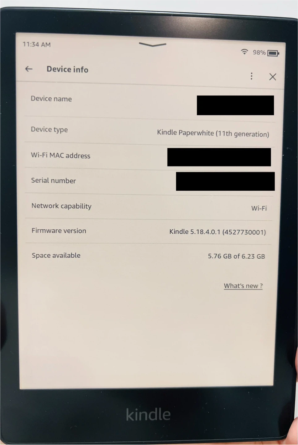 Kindle Paperwhite (11th Gen), Excellent Condition - photo 3