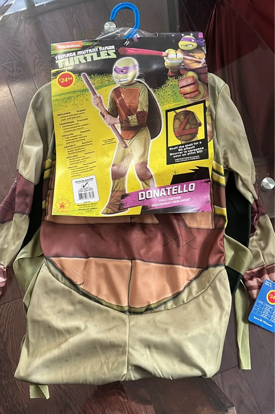 TMNT Donatello Costume, Size 7-10 thumbnail