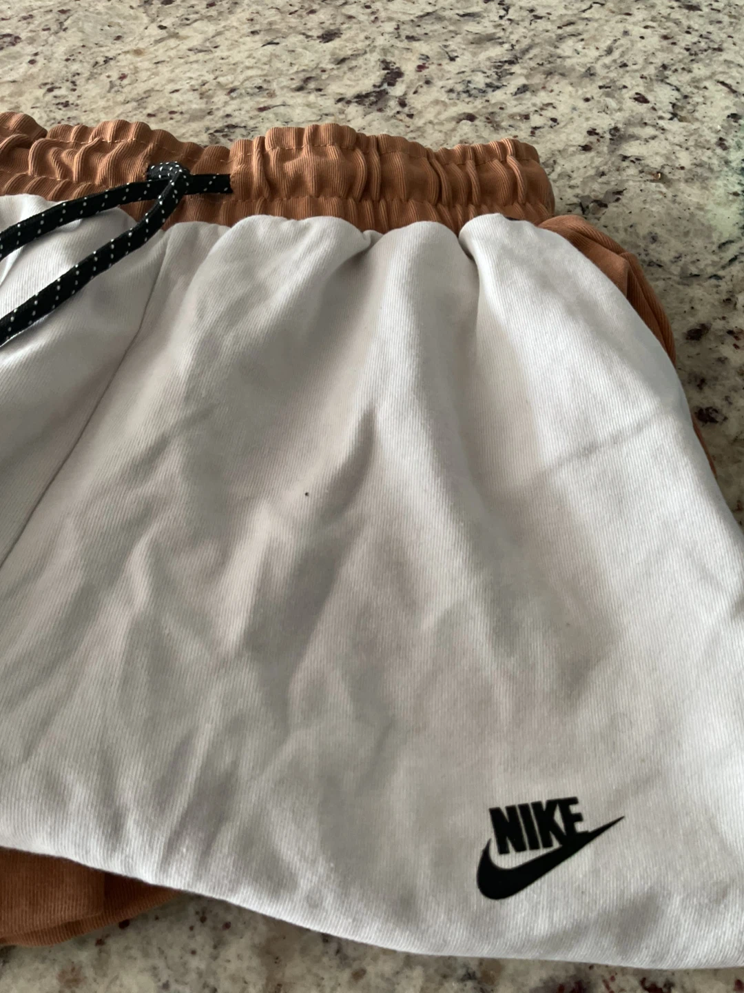 Nike Colour Block Hoodie - Brown & White - photo 3