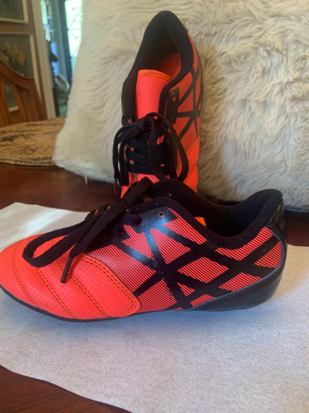 Boy’s Athletic Works Soccer Shoes - Size 13