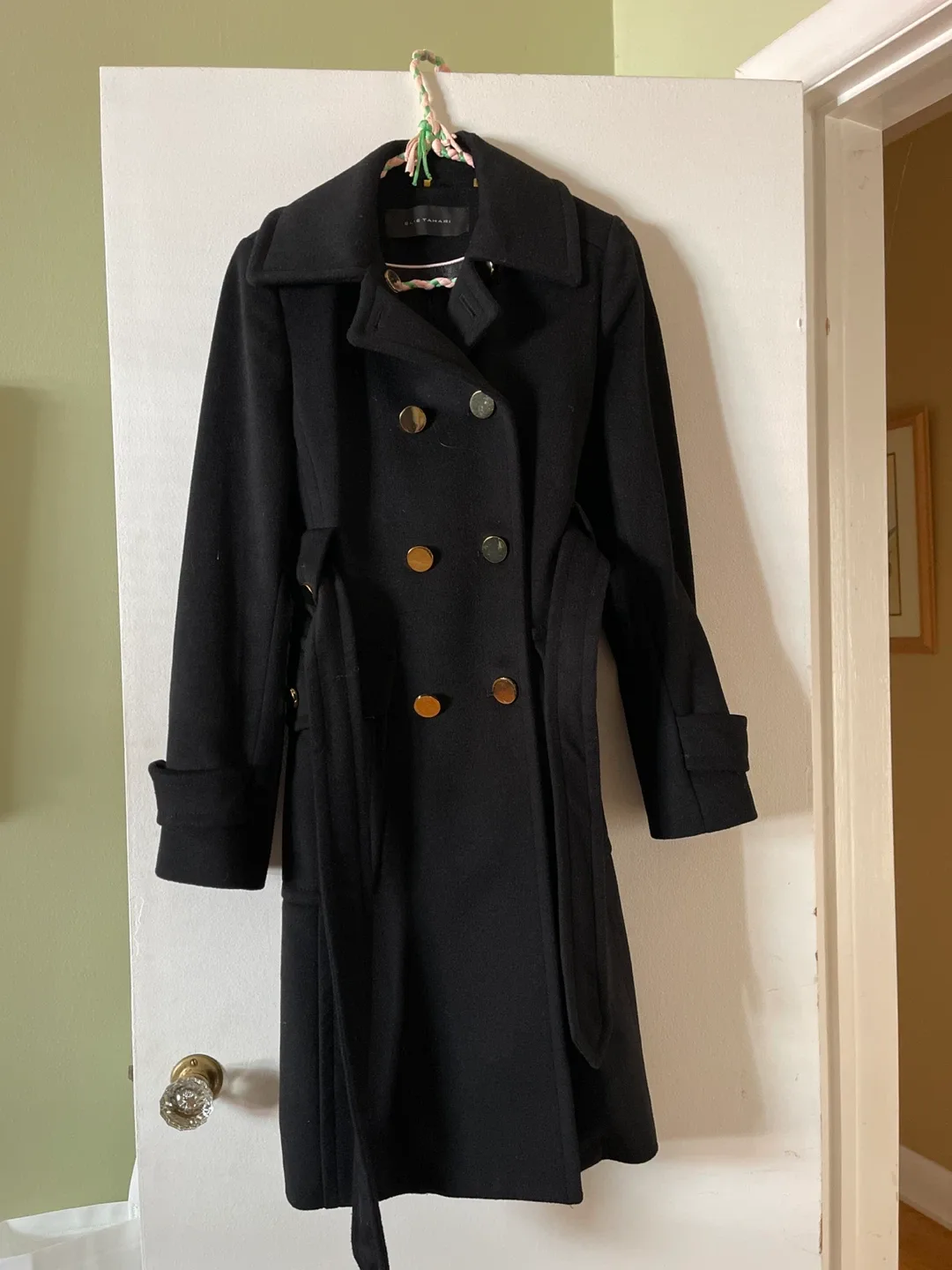 Elie Tahari Black Wool Coat thumbnail