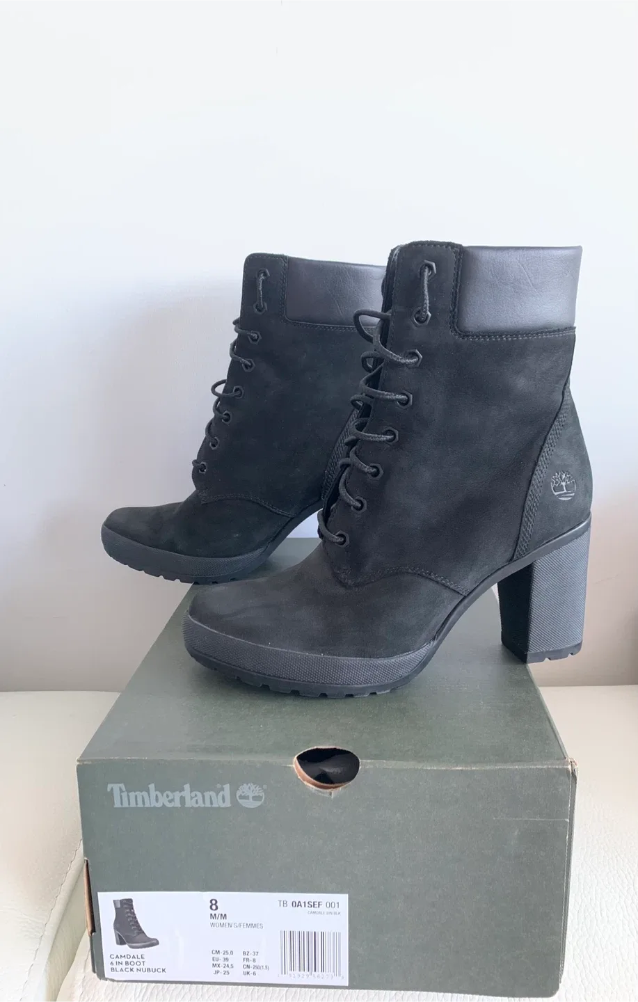 Timberland-Camdale leather & waterproof high heels, size 8 image indicator(4)
