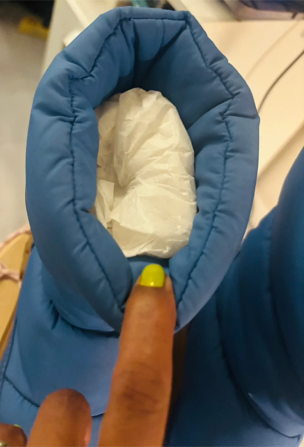 Coach Blue Puffer Boots Size 6 thumbnail