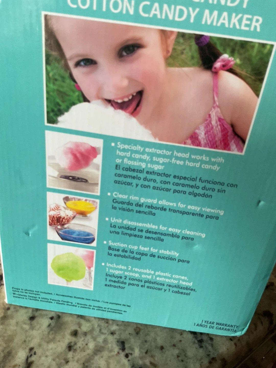 Nostalgia Retro Hard Candy Cotton Candy Maker