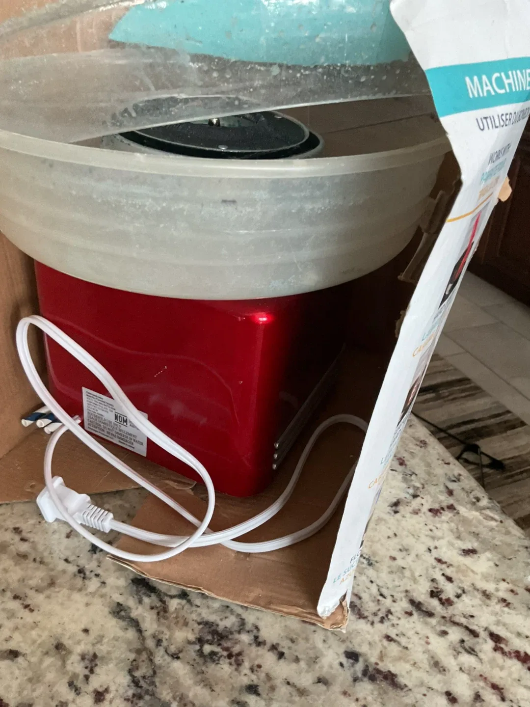 Nostalgia Retro Hard Candy Cotton Candy Maker image indicator(3)