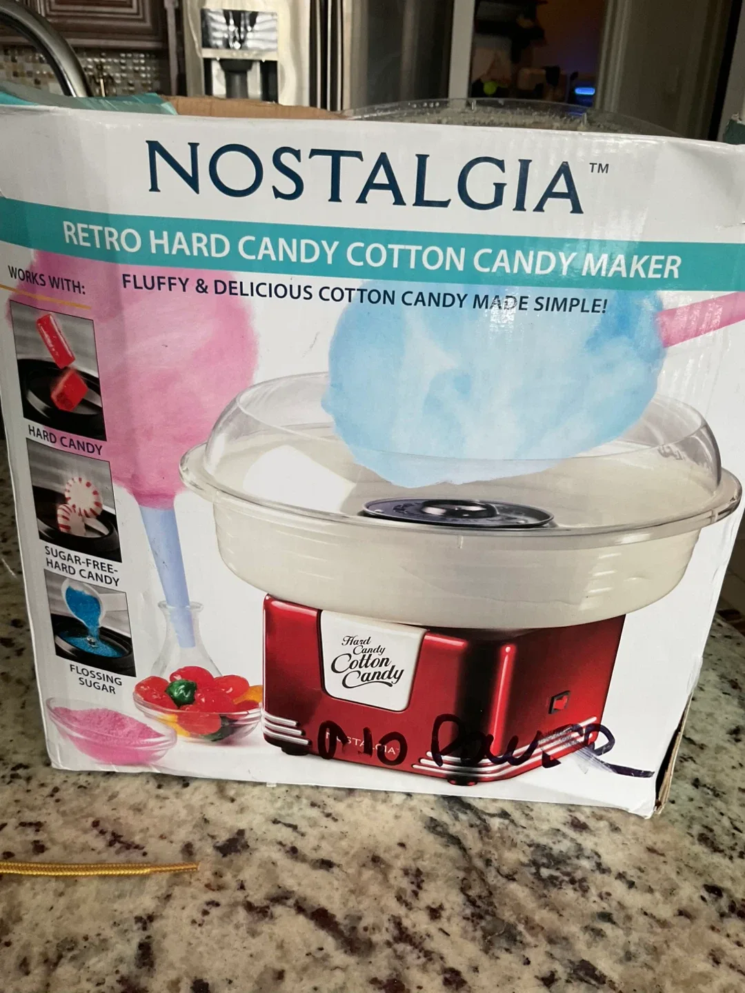 Nostalgia Retro Hard Candy Cotton Candy Maker image indicator(4)