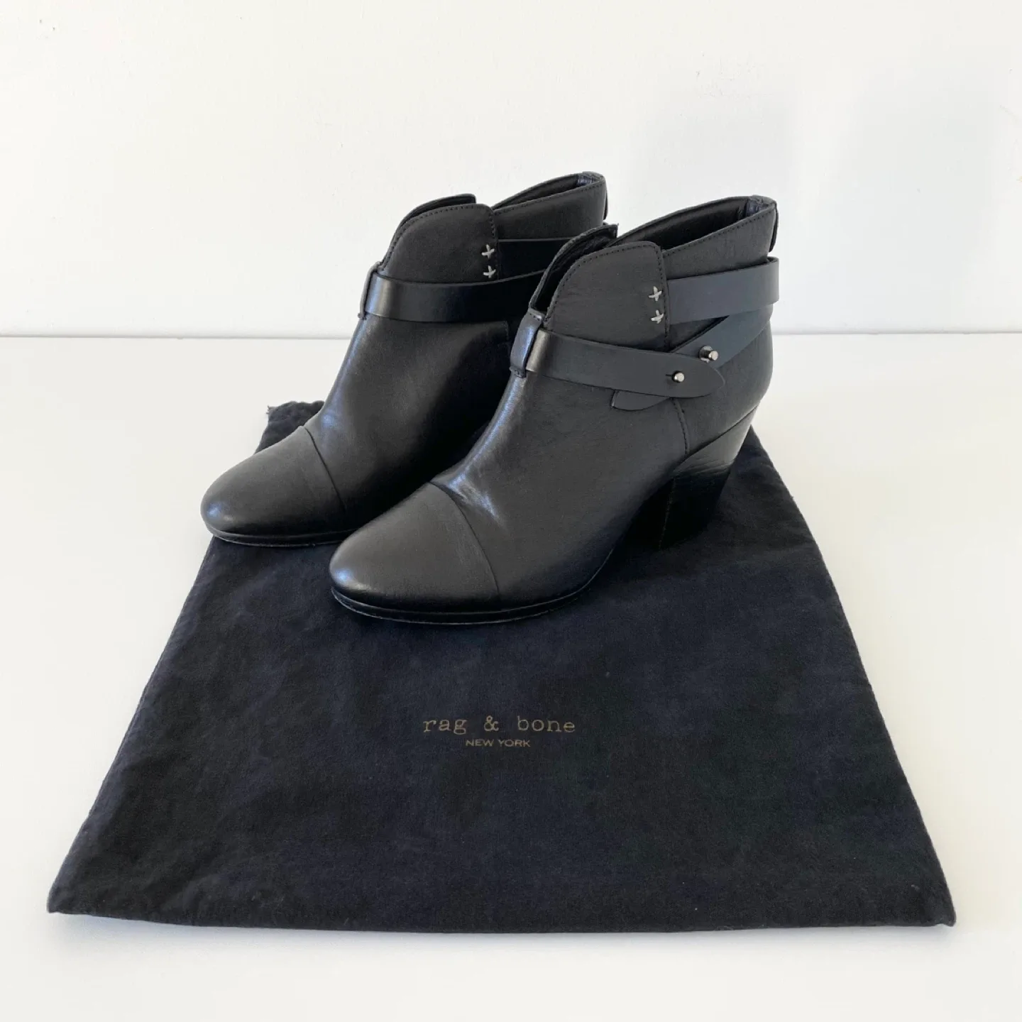 Rag and Bone Harrow Leather Ankle Boots thumbnail