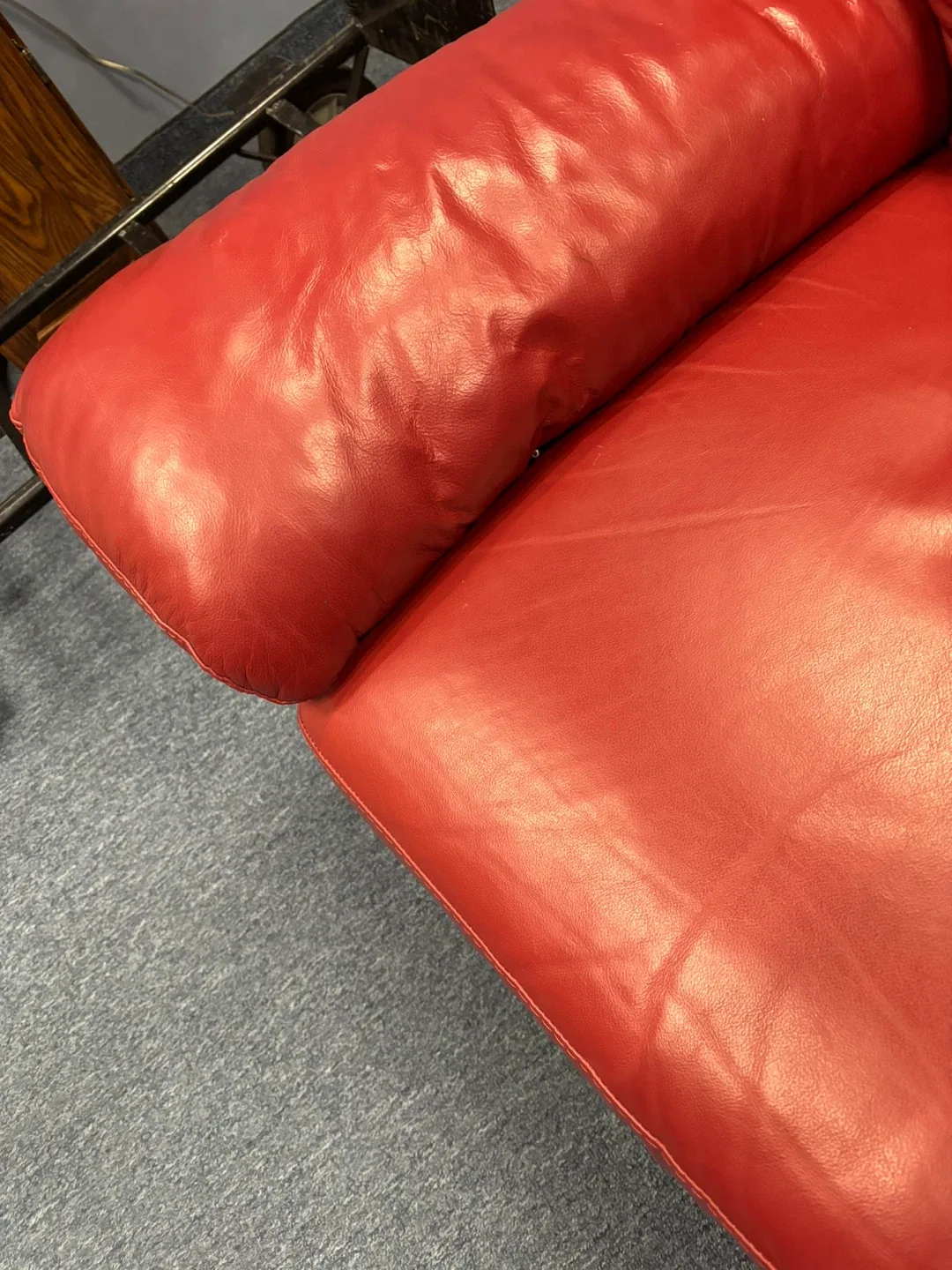 Red Leather Recliner Chair set of 2 image indicator(3)