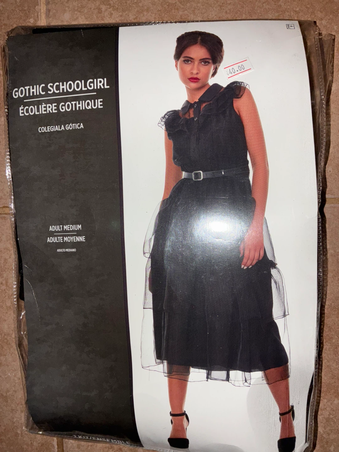 Gothic Schoolgirl Costume - Adult Medium