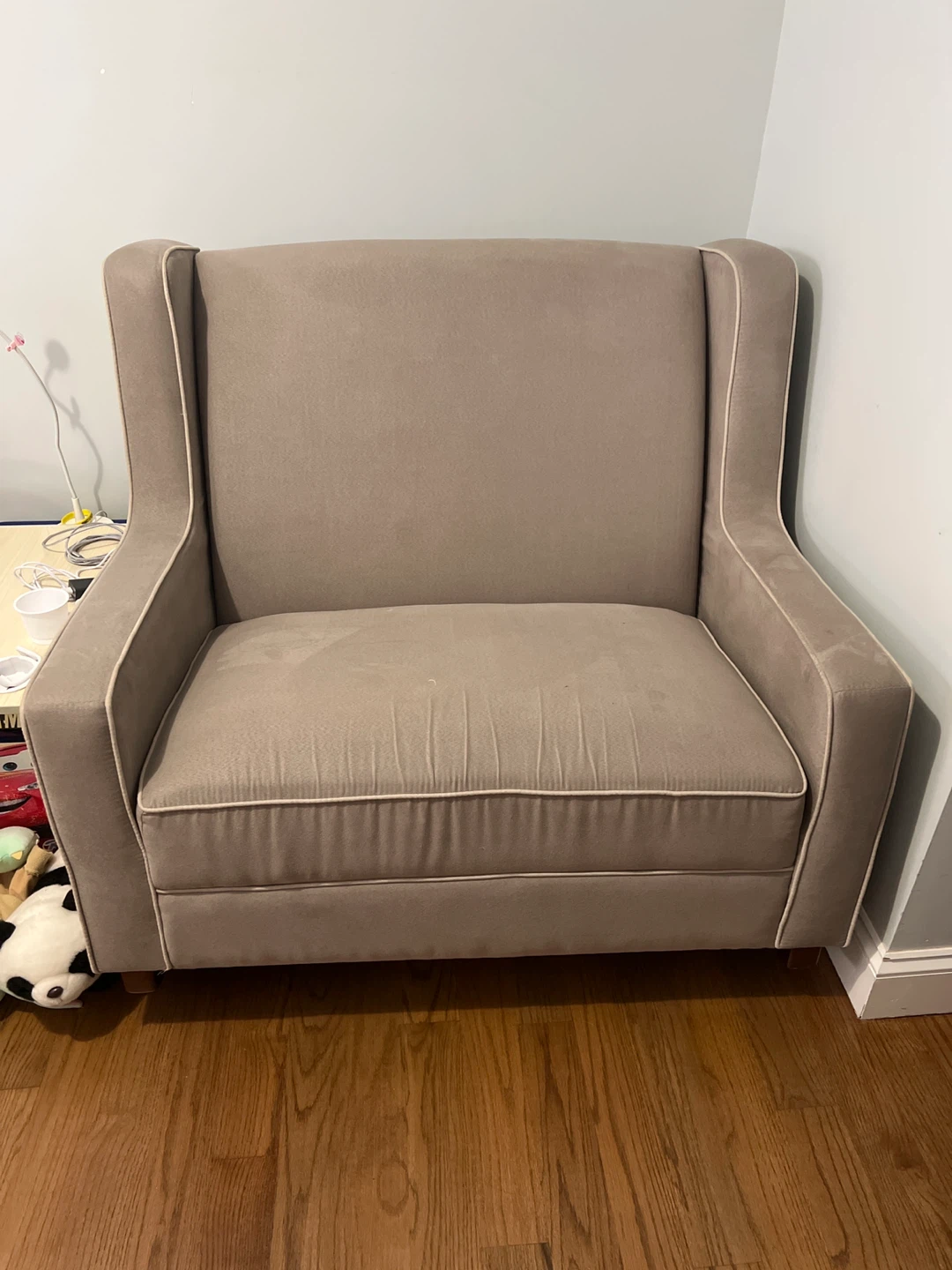 🧡Taupe Rocking Chair 1 and 1/2 seat