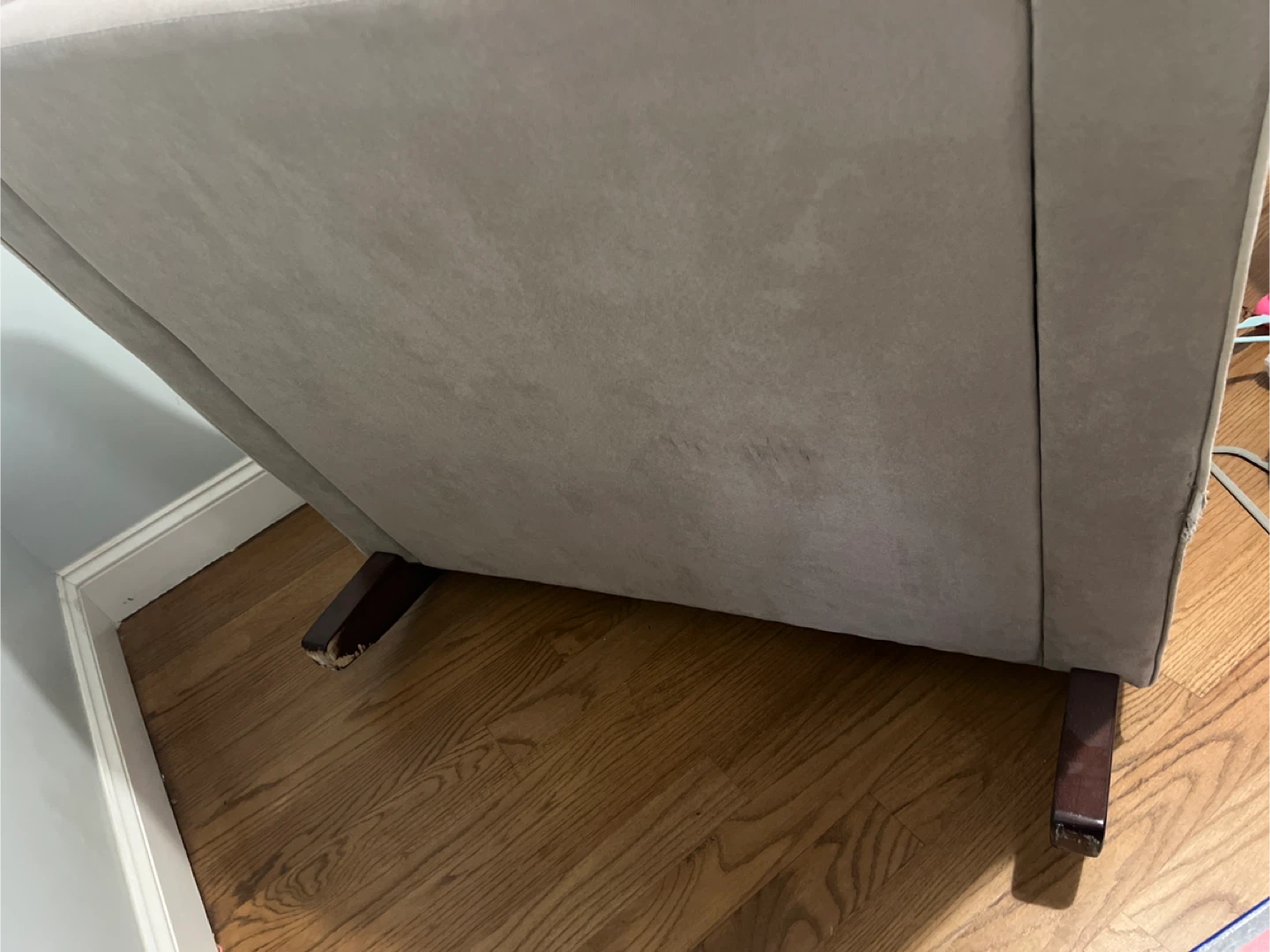 🧡Taupe Rocking Chair 1 and 1/2 seat - photo 4