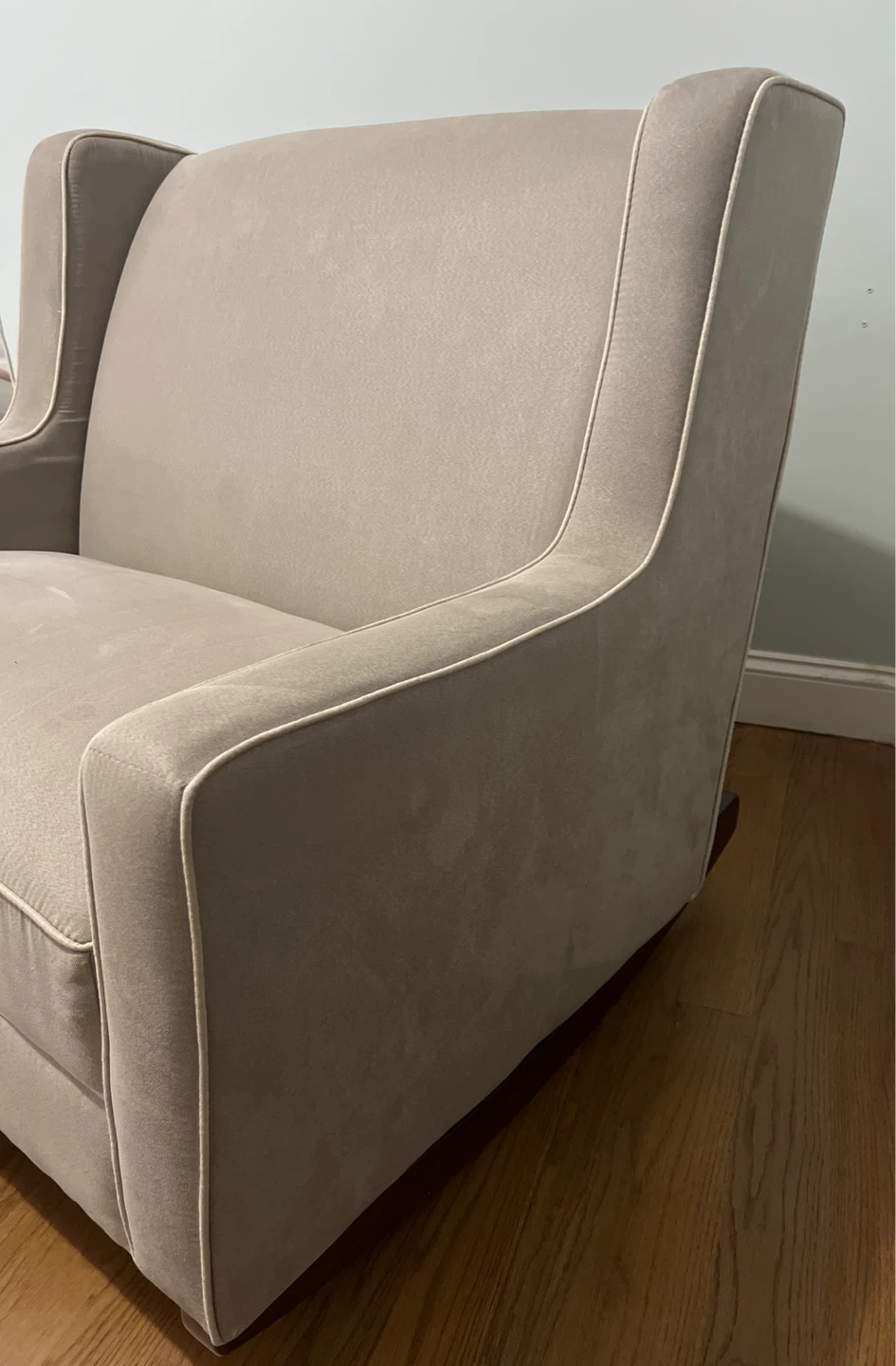 🧡Taupe Rocking Chair 1 and 1/2 seat - photo 5