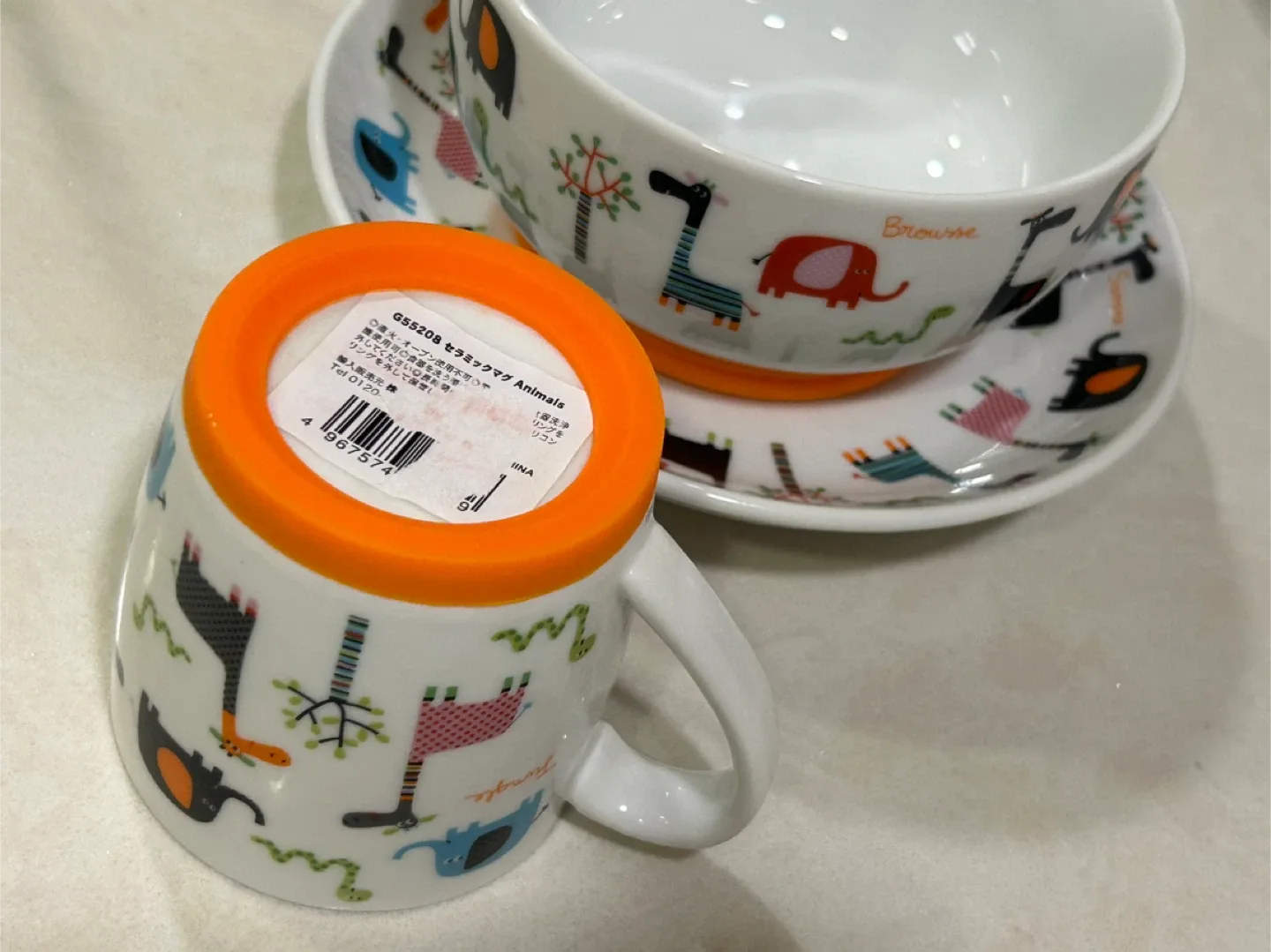 Ceramic Animals Mug, Bowl & Plate Set image indicator(2)