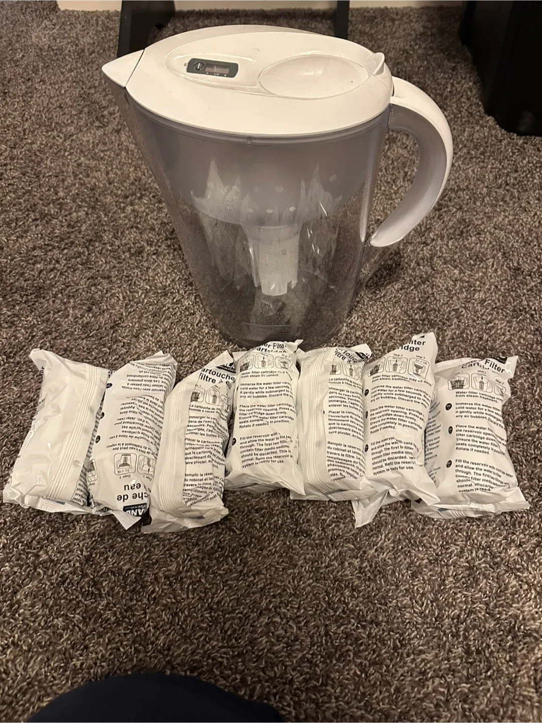 Brita Water Filter Pitcher + 7 Filters