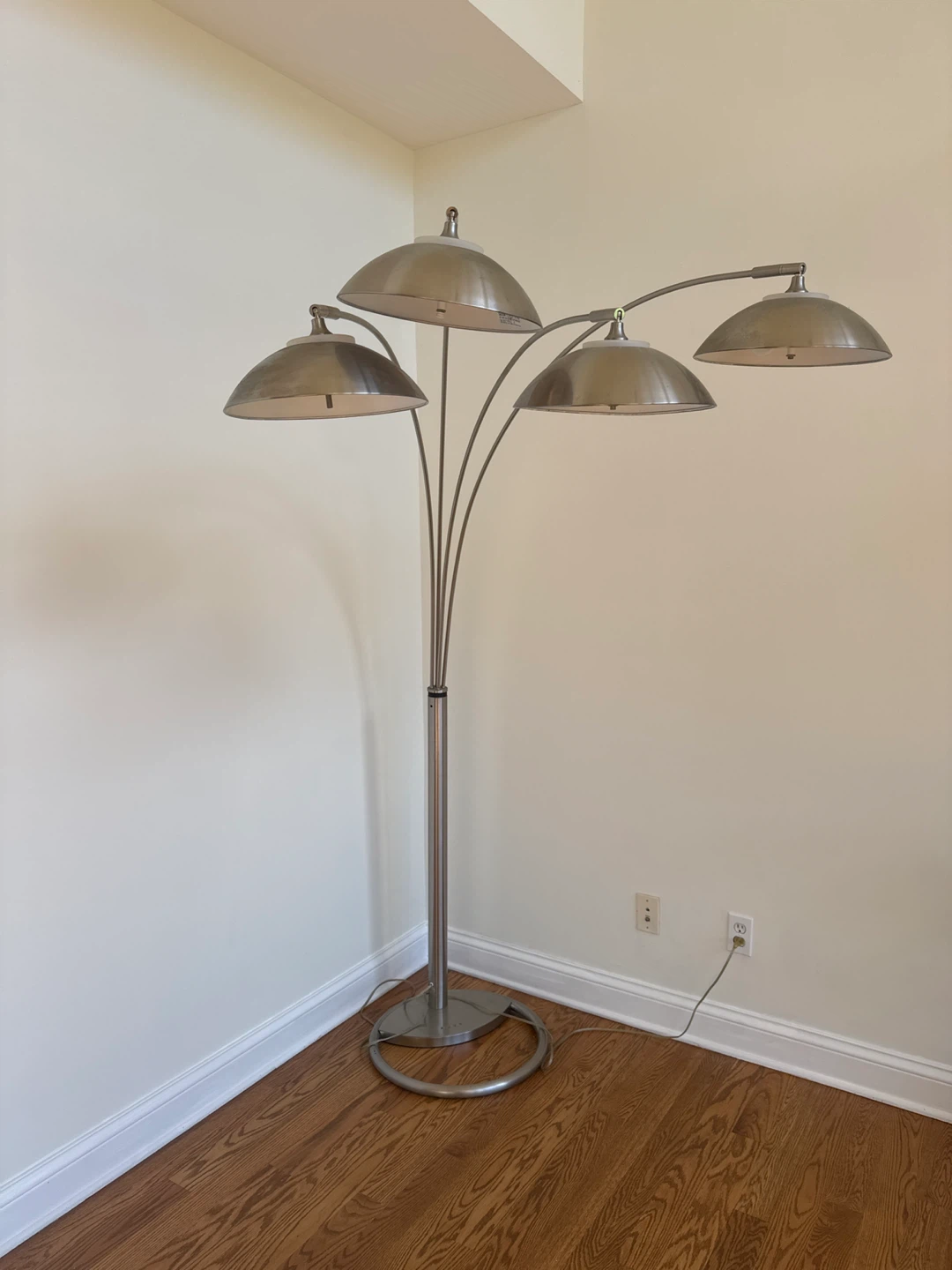 Silver Arc Floor Lamp - 4 Light Tree Lamp
