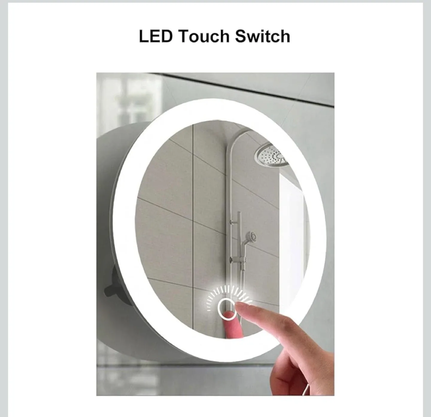 10X Magnification LED Suction Cup Magnifying Mirror image indicator(5)