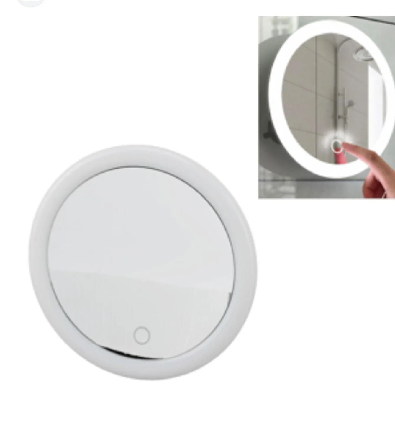 10X Magnification LED Suction Cup Magnifying Mirror image indicator(3)