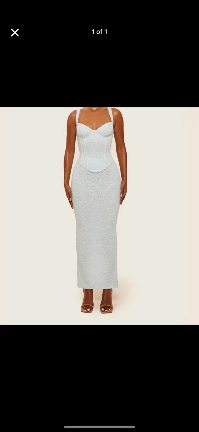 Lace Corset Maxi Dress image indicator(2)