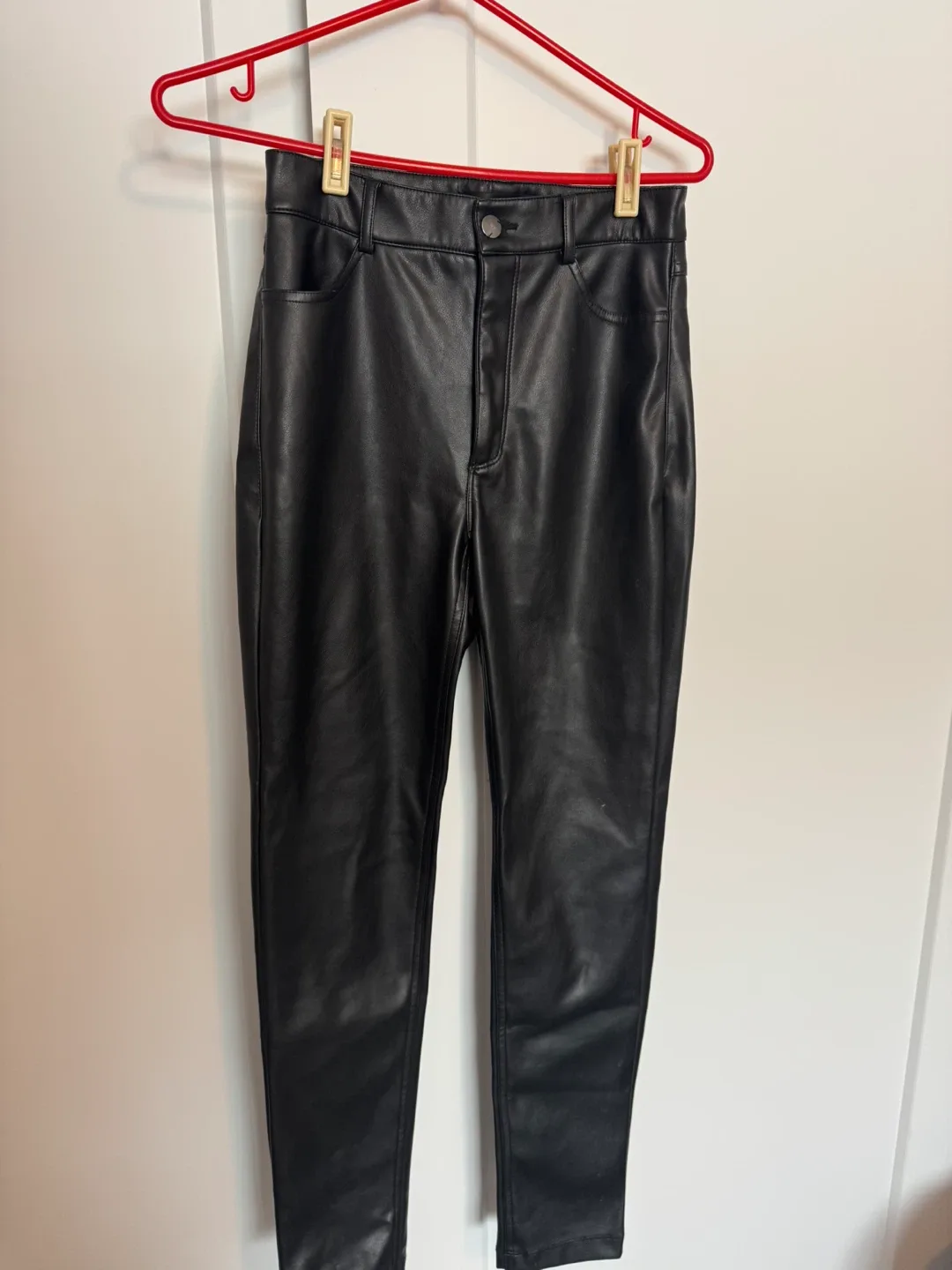 Dynamite Black Faux Leather Pants - Size 0