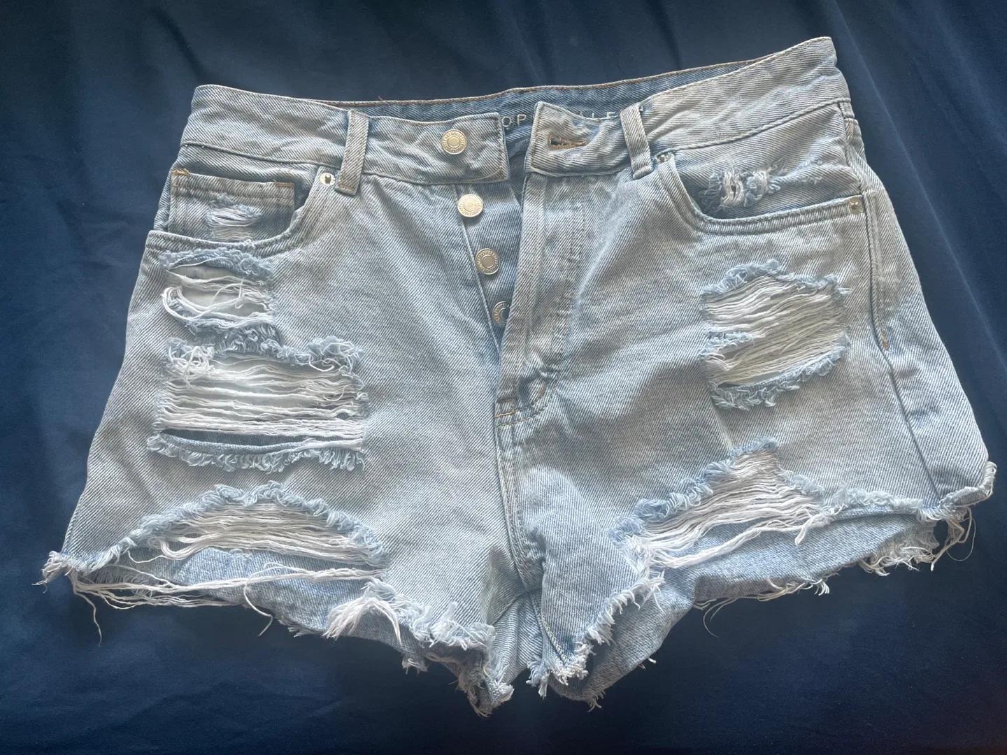 Aeropostale Distressed Denim Shorts thumbnail