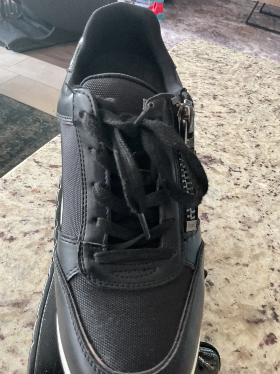 DKNY Black Zipper Detail Sneakers image indicator(8)