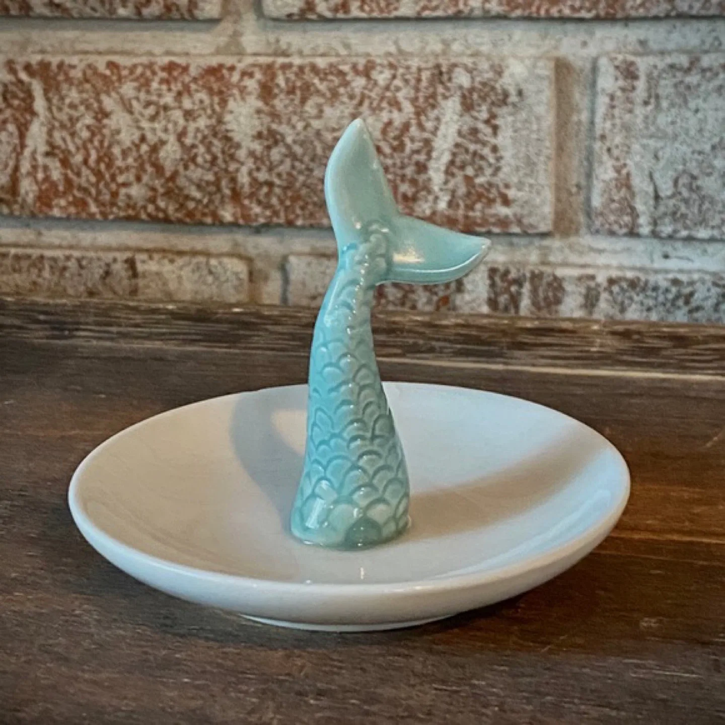 Mermaid Tail Trinket Tray, jewelry tray, ring tray thumbnail