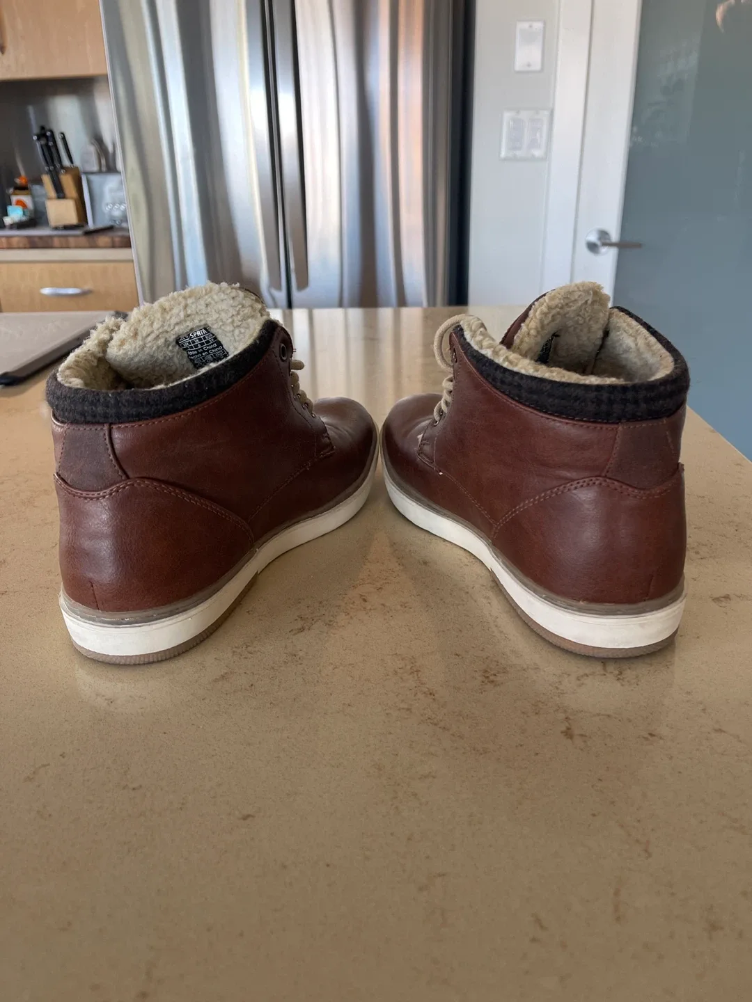 Brown Leather Lace-Up Ankle Boots image indicator(4)