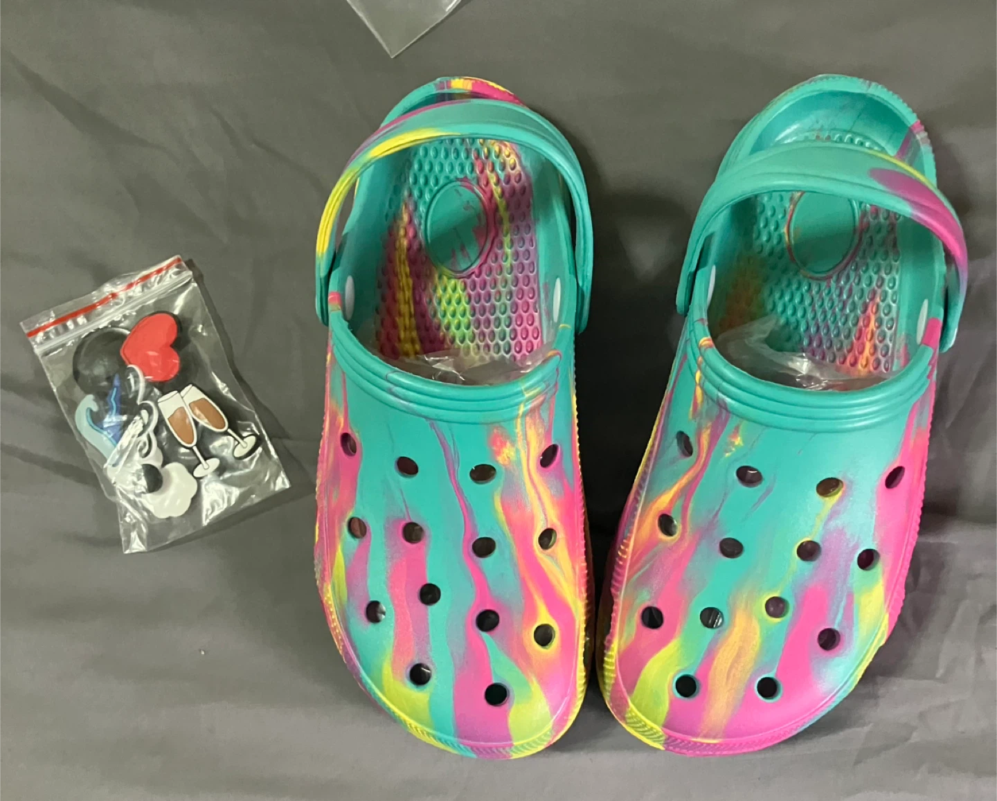 Tie-Die Clogs w/ Charms - photo 4