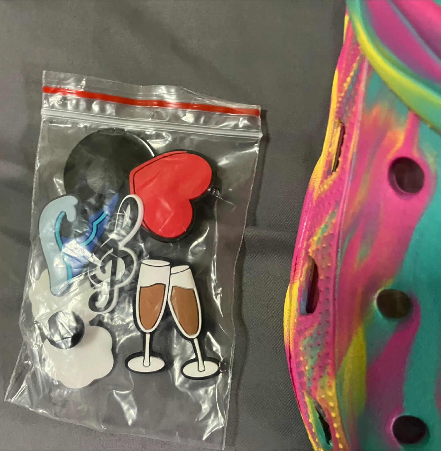 Tie-Die Clogs w/ Charms - photo 2