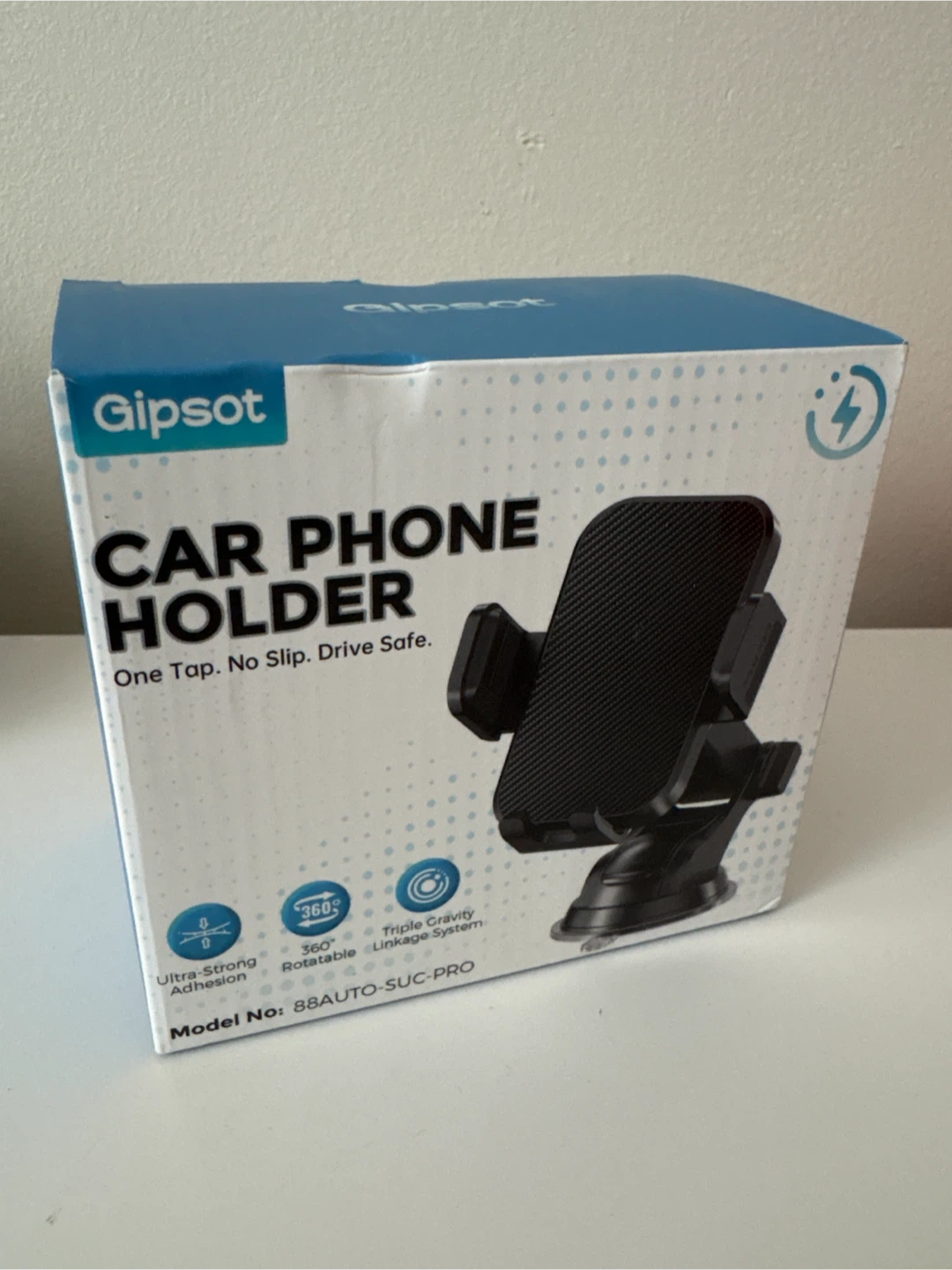 New Gipsot Car Phone Holder - Black