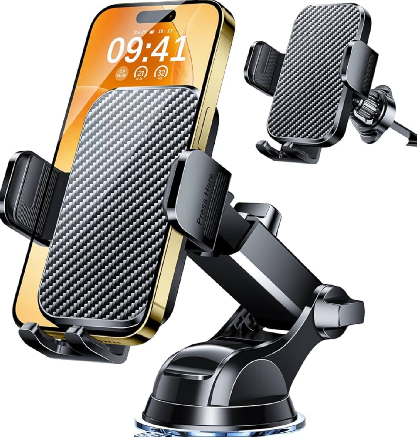 New Gipsot Car Phone Holder - Black - photo 3