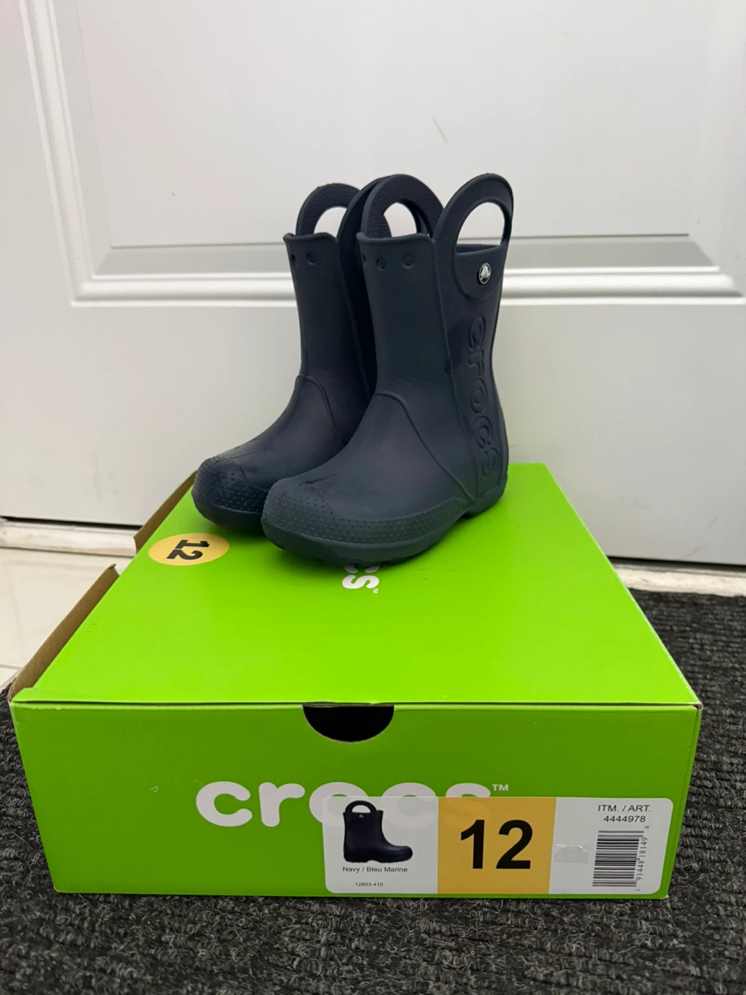 Crocs Handle It Rain Boots - Navy, Size C12