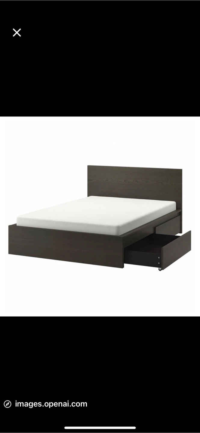 IKEA Brimnes Bed Frame with Storage - photo 2