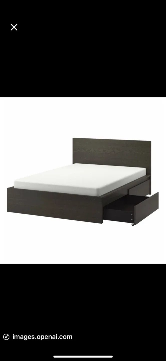 IKEA Brimnes Bed Frame with Storage image indicator(2)